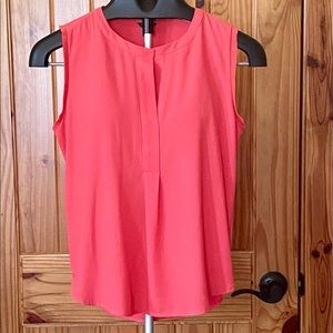 Ann Taylor Sleeveless Blouse with Split Neckline